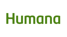 The image displays the Humana logo with the word "Humana" in bold, green lowercase letters on a white background.